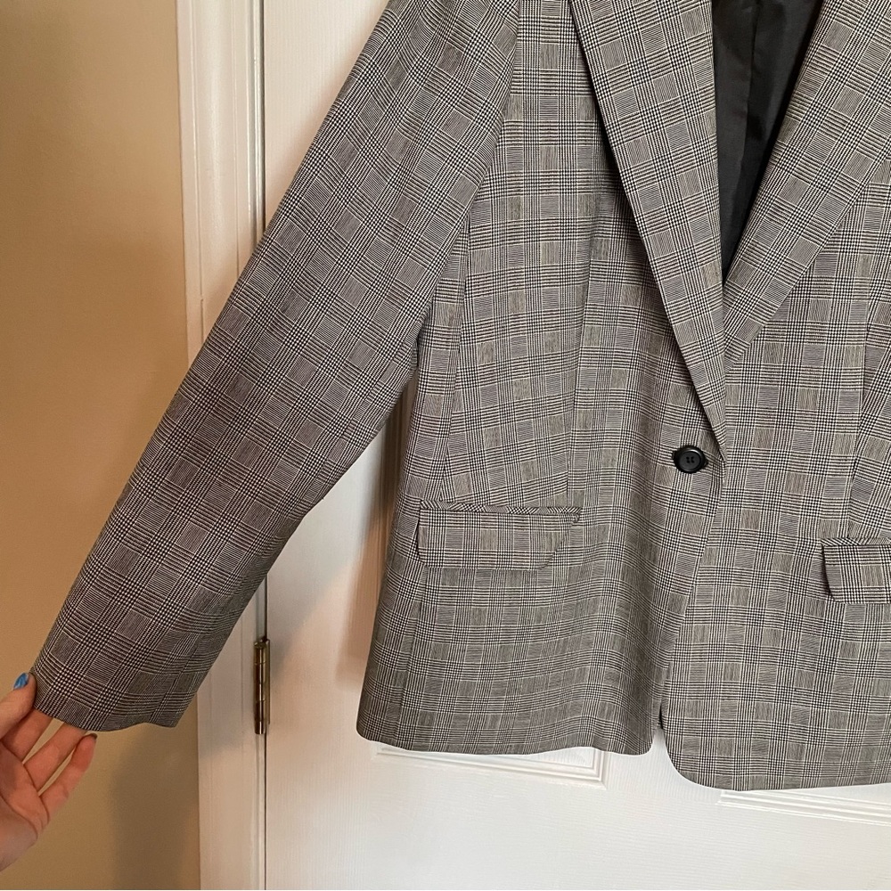 Pendleton Womens Blazer Jacket Gingham Plaid Blac… - image 8